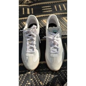 Puma King Suede White‎ Black Gum Sole Athletic Sneakers Men's Size 12